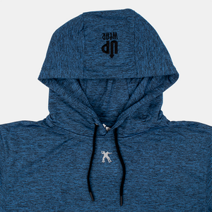 Women's Upwear Hood - Heather Royal Blue