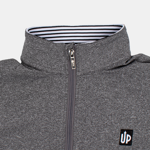 Men's Upwear Mock-Neck 1/4 Zip - Dark Heather Grey