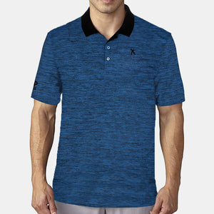 Men's Polo - Heather Blue