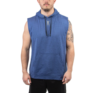 Men's UpWear Sleeveless Hood - Heather Royal Blue