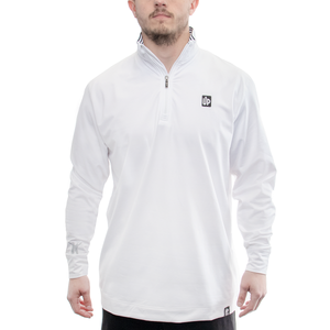 Men's UpWear Mock-Neck 1/4 Zip - White