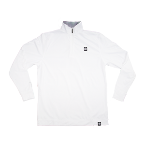 Men's UpWear Mock-Neck 1/4 Zip - White