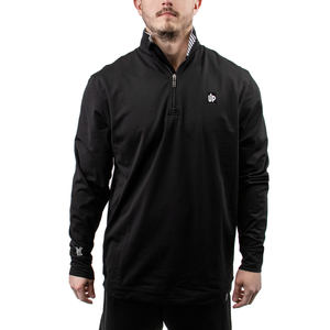 Men's UpWear Mock-Neck 1/4 Zip - Black