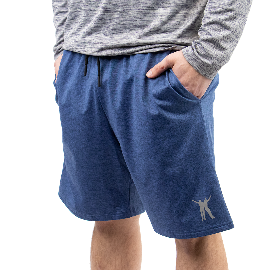 Men's UpWear Shorts - Heather Royal Blue