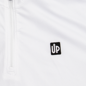 Men's UpWear Mock-Neck 1/4 Zip - White